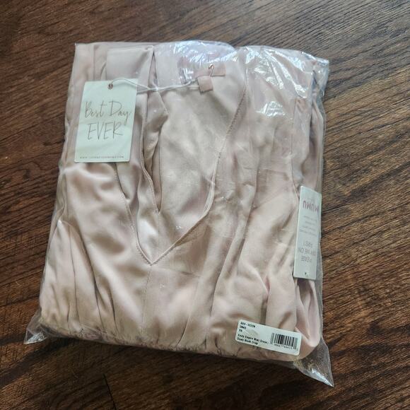 Show me your MuMu size XS Emily Maxi Dress Dusty Blush Crisp Pink - Picture 7 of 8